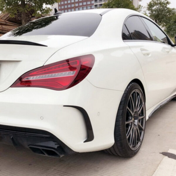 Πλαινά Πτερύγια Πισινού Προφυλακτήρα Για Mercedes-Benz CLA W117 13-17 Coupe Με Amg Προφυλακτήρα Γυαλιστερό Μαύρο 2 Τεμάχια - Image 5