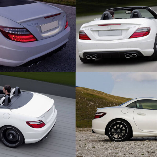 Αεροτομή Πορτ Παγκάζ Για Mercedes-Benz SLK R172 11-19 Amg Look Lipspoiler Από Abs Πλαστικό - Image 4