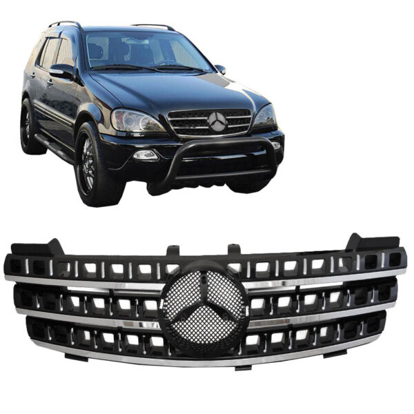 All in Point Μάσκα Για Mercedes-Benz ML-Class W164 05-08 Amg Look Μαύρη/Χρώμιο 1 Τεμάχιο 0026820