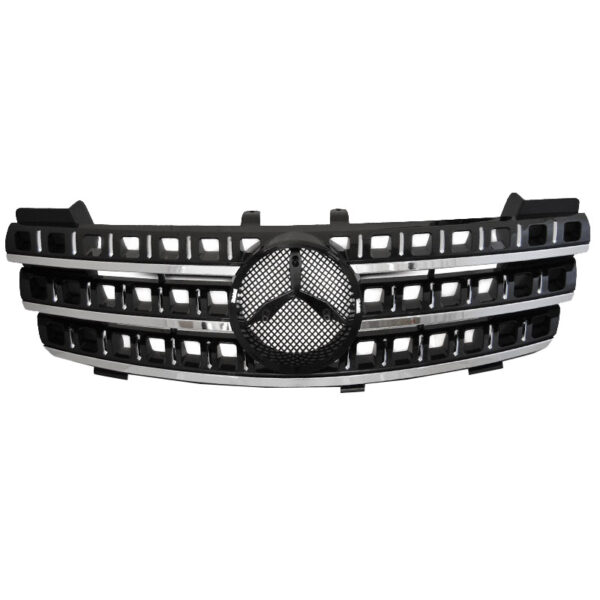 Μάσκα Για Mercedes-Benz ML-Class W164 05-08 Amg Look Μαύρη/Χρώμιο 1 Τεμάχιο - Image 3