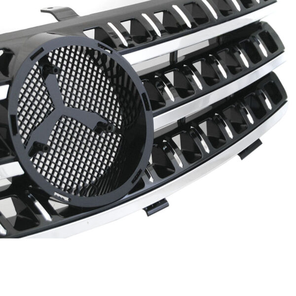Μάσκα Για Mercedes-Benz ML-Class W164 05-08 Amg Look Μαύρη/Χρώμιο 1 Τεμάχιο - Image 4