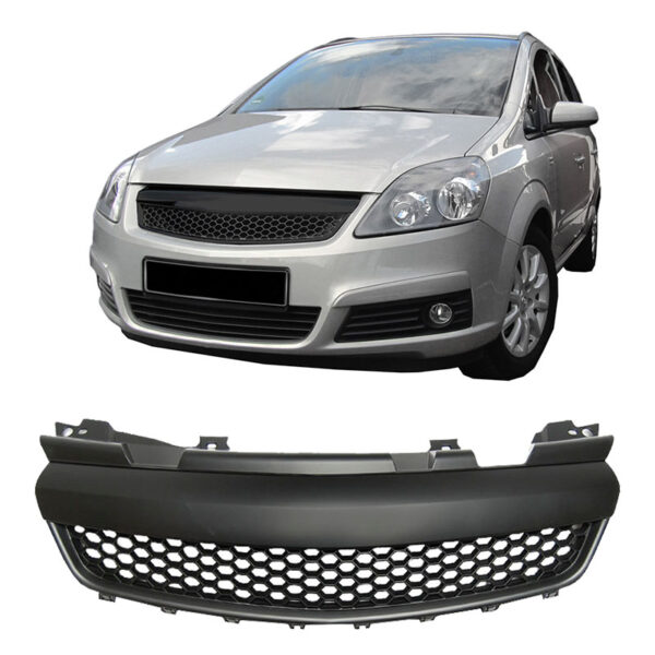 All in Point Μάσκα Για Opel Zafira B 05-08 Κυψελωτή Χωρίς Σήμα Μαύρη Ματ 1 Τεμάχιο 0026821