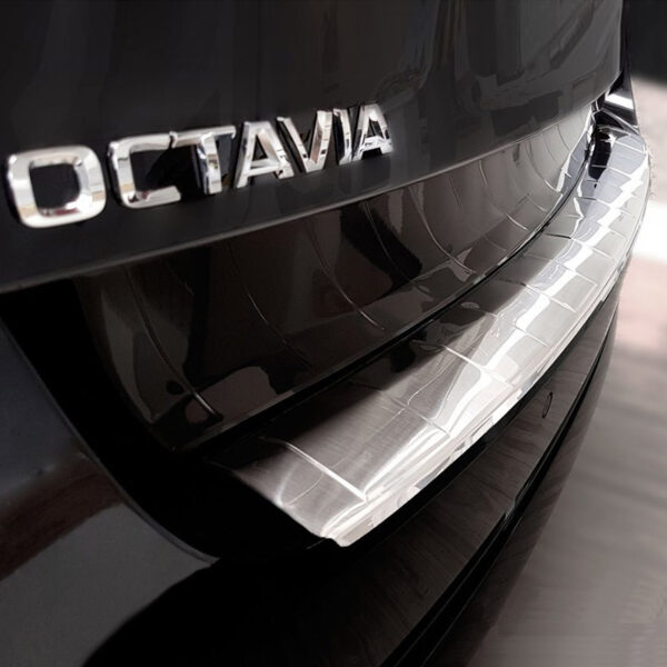 Προστατευτικό Πίσω Προφυλακτήρα Για Skoda Octavia IV (4) NX 19+ Estate / Caravan Από Ανοξείδωτο Ατσάλι (Steel) - Image 4