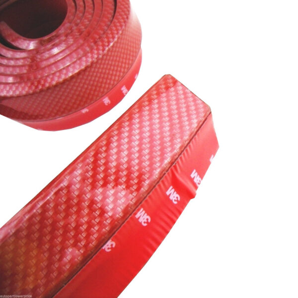 Μπροστινό Spoiler Universal Samurai Lip Safe & Style 2500mm Red Carbon 1 Τεμάχιο - Image 5