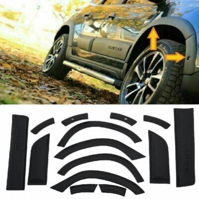 All in Point Πλαϊνά Φτερά Τροχών Για Dacia Duster 2018-2021 & Τριμ Πόρτας Σετ 14 Τεμαχίων 0028357