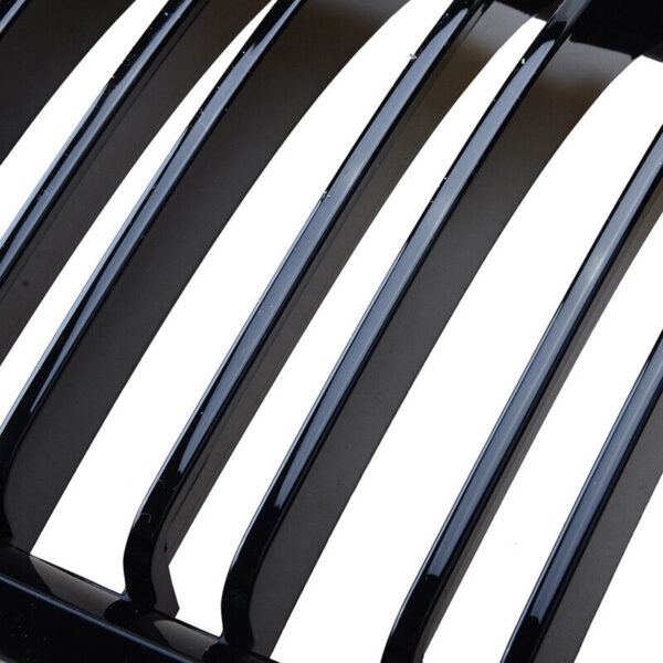 Καρδιές Μάσκας Για Bmw X5 E70 07-13 / X6 E71 08-14 M4 Look Με Διπλή Γρίλια Tri- Color Μαύρο Γυαλιστερό Με 7 Γρίλιες 2 Τεμάχια - Image 6