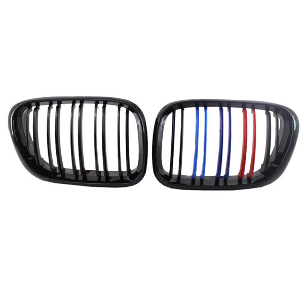 Καρδιές Μάσκας Για Bmw X5 E53 99-03 M4 Look Με Διπλή Γρίλια Μαύρο Γυαλιστερό 2 Τεμάχια - Image 2