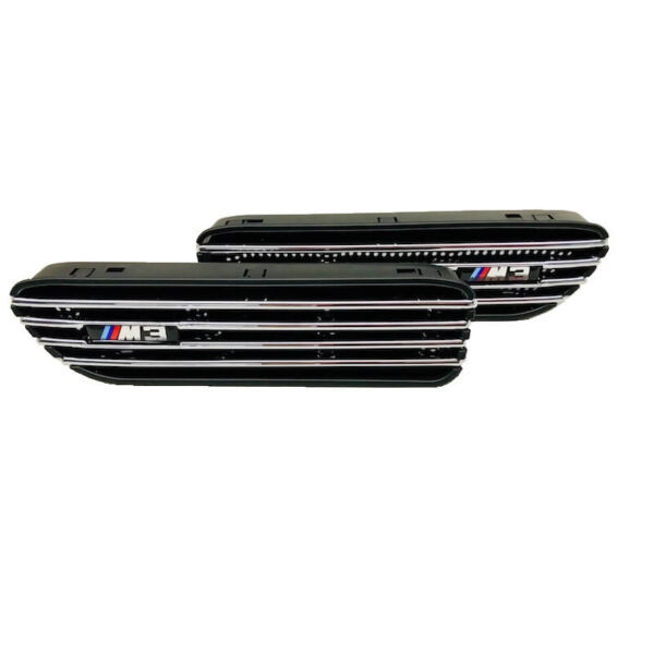 Πλαϊνές Γρίλιες Φτερών Τύπου Bmw 3 E46 Με Σήμα M3 Universal Για Όλα Τα Μοντέλα 2 Τεμάχια - Image 2