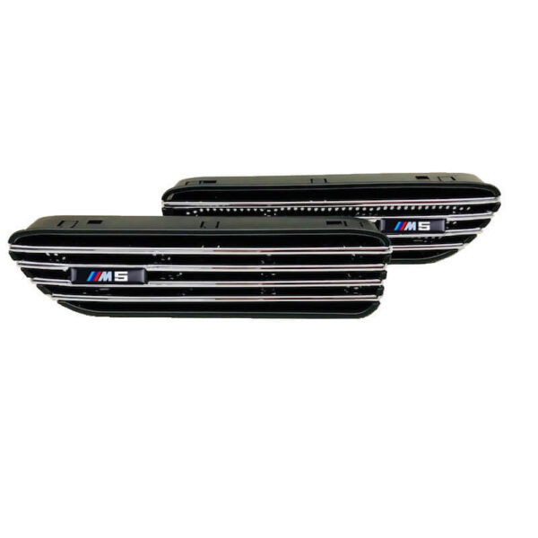 Πλαϊνές Γρίλιες Φτερών Τύπου Bmw 3 E46 Με Σήμα M5 Universal Για Όλα Τα Μοντέλα 2 Τεμάχια - Image 3