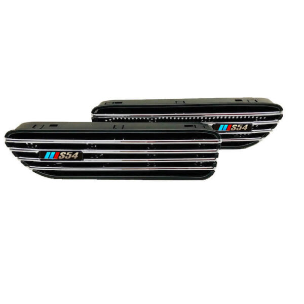 Πλαϊνές Γρίλιες Φτερών Τύπου Bmw 3 E46 Με Σήμα S54 Universal Για Όλα Τα Μοντέλα 2 Τεμάχια - Image 3
