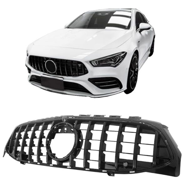 All in Point Μάσκα Για Mercedes-Benz CLA-Class C118 / W119 19+ GT Amg Panamericana Look Μαύρη Γυαλιστερή 1 Τεμάχιο 0029447