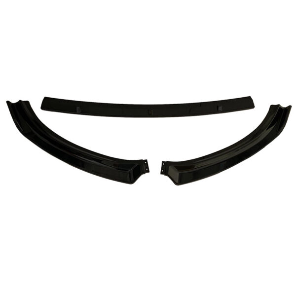 Μπροστινό Spoiler Για VW Polo AW 17+ Μαύρο Χρώμα Από Abs Πλαστικό 3 Τεμάχια - Image 2
