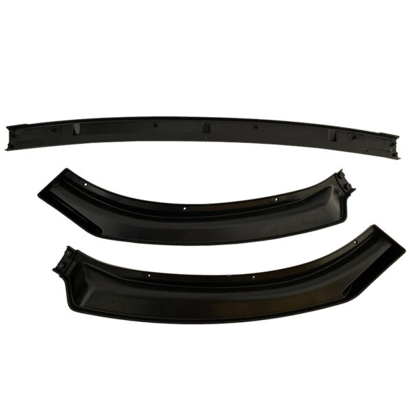 Μπροστινό Spoiler Για VW Polo AW 17+ Μαύρο Χρώμα Από Abs Πλαστικό 3 Τεμάχια - Image 5