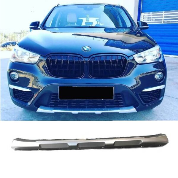 All in Point Skid Plate Εμπρός Προφυλακτήρα Για BMW X1 F48 15-19 X-Line Look Ασημί 1 Τεμάχιο 0029711