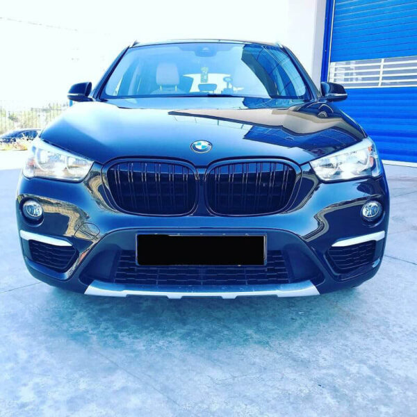 Skid Plate Εμπρός Προφυλακτήρα Για BMW X1 F48 15-19 X-Line Look Ασημί 1 Τεμάχιο - Image 2