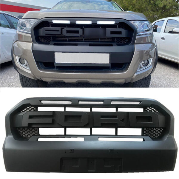 All in Point Μάσκα Για Ford Ranger T7 15-18 Με Led Μαύρο Ματ 0029745