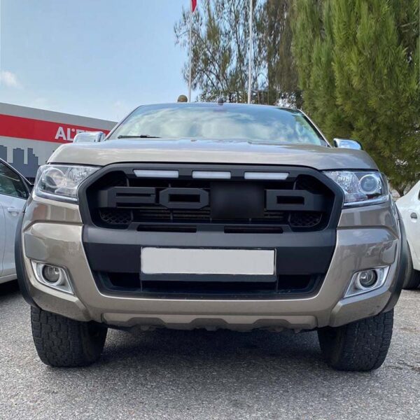 Μάσκα Για Ford Ranger T7 15-18 Με Led Μαύρο Ματ - Image 3