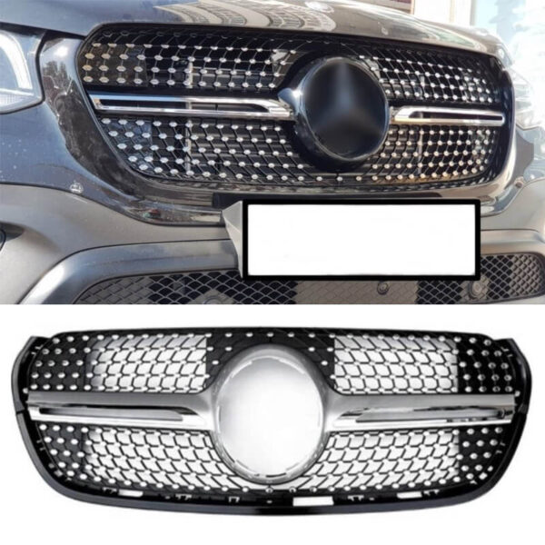 Μάσκα Για Mercedes-Benz X-Class W470 18+ Diamond Look Χρώμιο 1 Τεμάχιο - Image 2