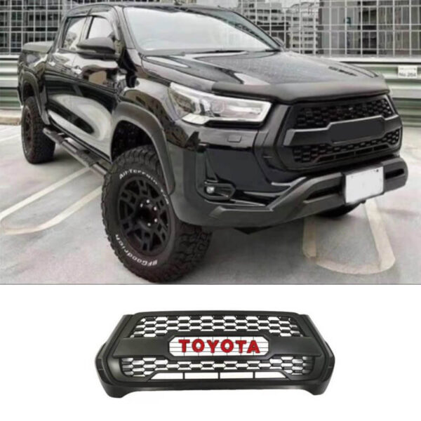 Μάσκα Για Toyota Hilux 21+ 4 Πορτο & 1,5 Cab Μαύρο Χρώμα - Image 5