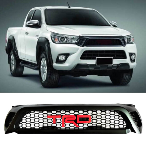 Μάσκα Για Toyota Hilux 2015+ Revo Μαύρο Χρώμα TRD - Image 2