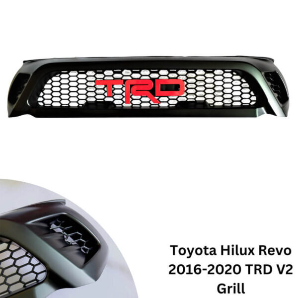Μάσκα Για Toyota Hilux 2015+ Revo Μαύρο Χρώμα TRD - Image 3