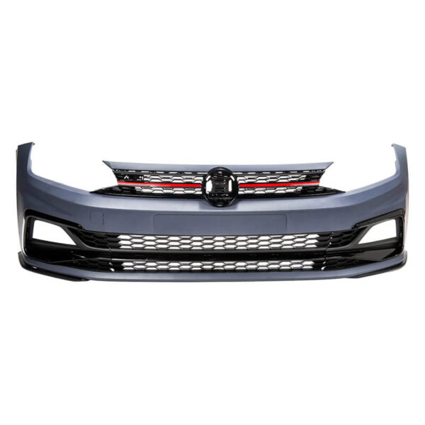 Μπροστινός Προφυλακτήρας Για VW Polo AW 18+ GTI Look Με Μάσκα & Προβολείς - Image 3