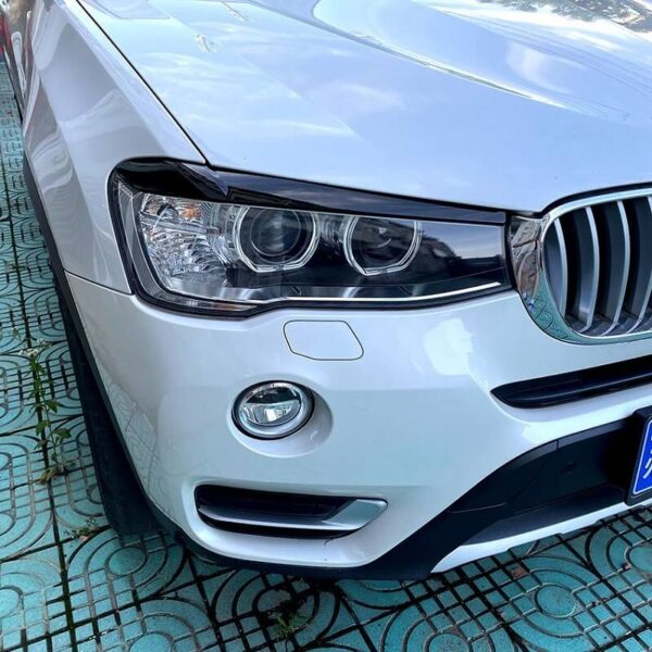 Φρυδάκια Μπροστινών Φαναριών Για Bmw X3 F25 LCI & X4 F26 2014-2017 Βαμμένα Μάυρο Γυαλιστερό Χρώμα 2 Τεμάχια - Image 6