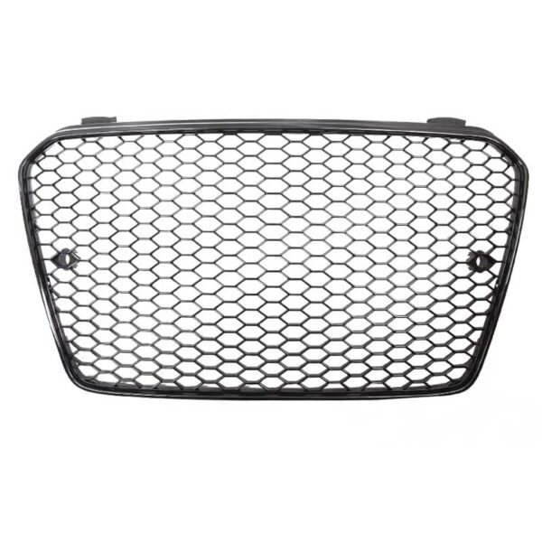 Μάσκα Για Audi A5 11-16 8T/8F RS-Look Κυψελωτή Γυαλιστερό Μαύρο 1 Τεμάχιο - Image 2