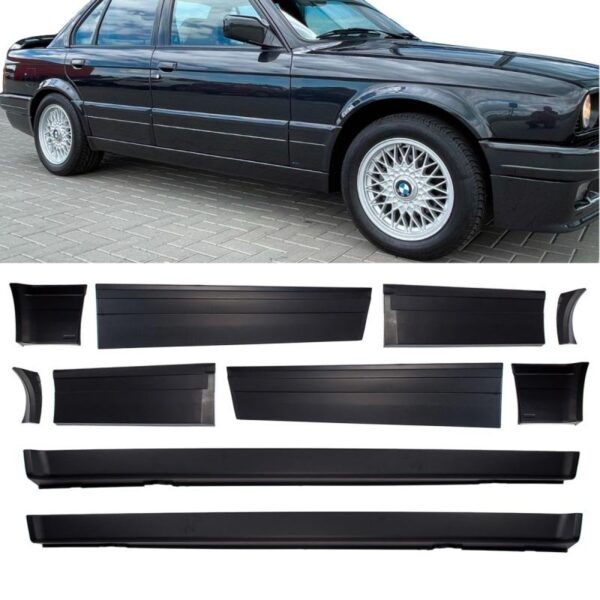 All in Point Πλαινά Μασπιέ & Τριμ Πόρτας Σετ Για Bmw 3 E30 82-94 4D M-Technik 2 Από Abs Πλαστικό 10 Τεμάχια 0030131