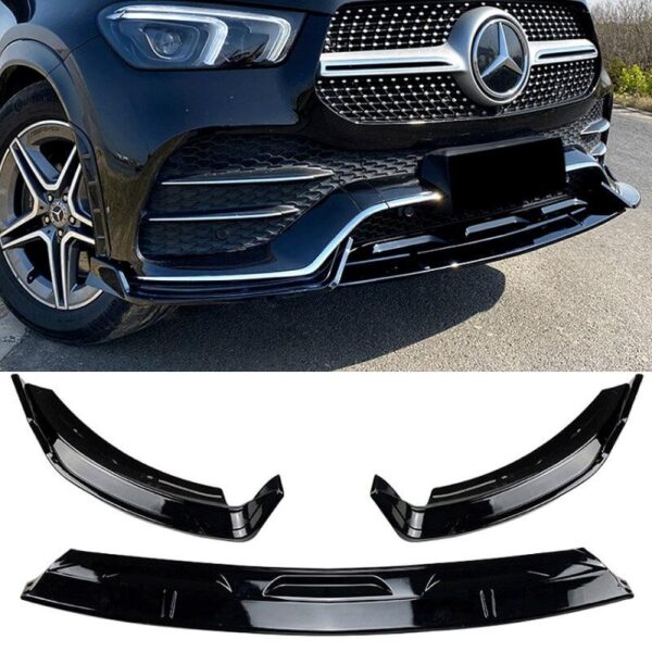 All in Point Μπροστινό Spoiler Για Mercedes-Benz GLE C167 / W167 / V167 19-23 Amg Line Μαύρο Γυαλιστερό 3 Τεμάχια 0030216