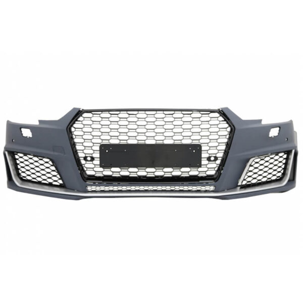 Μπροστινός Προφυλακτήρας Για Audi A4 B9 16-18 RS4 Look Με Μάσκα - Image 2