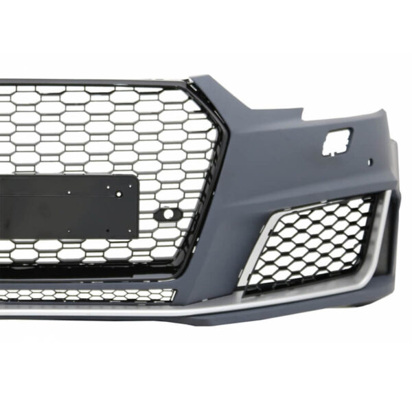 Μπροστινός Προφυλακτήρας Για Audi A4 B9 16-18 RS4 Look Με Μάσκα - Image 3