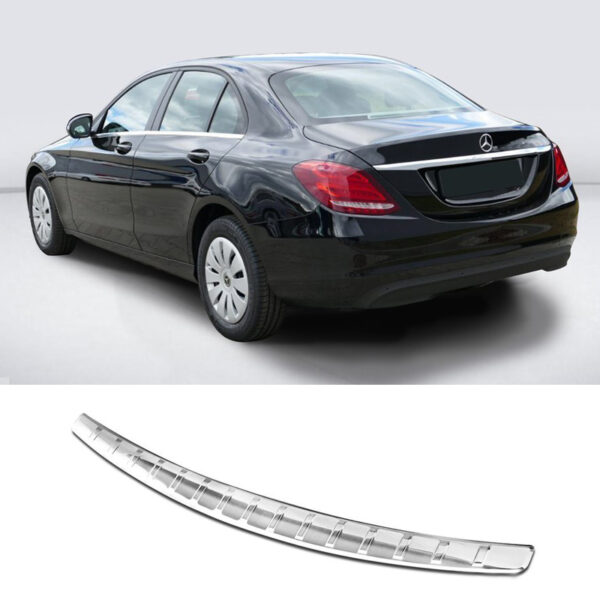 Προστατευτικό Πίσω Προφυλακτήρα Για Mercedes-Benz C-Class W205 Sedan 14-21 Από Ανοξείδωτο Ατσάλι (Steel) - Image 2