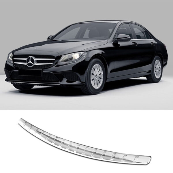 Προστατευτικό Πίσω Προφυλακτήρα Για Mercedes-Benz C-Class W205 Sedan 14-21 Από Ανοξείδωτο Ατσάλι (Steel) - Image 6