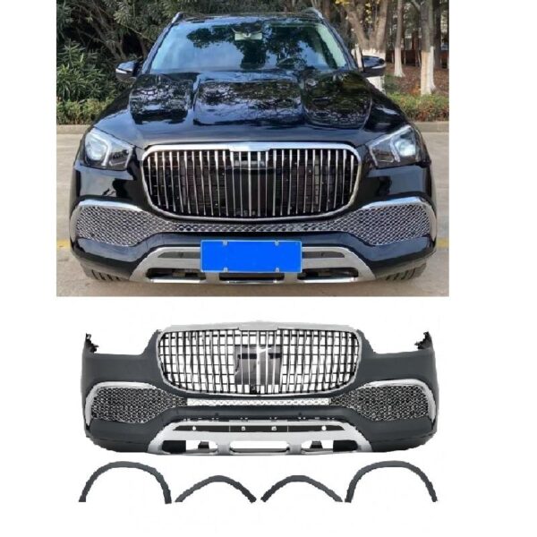All in Point Μπροστινός Προφυλακτήρας Για Mercedes-Benz GLE W167 SUV / GLE Coupe C167 (2019-up) Maybach Design Με Μάσκα Και Προεκτάσεις Φτερών 0030633
