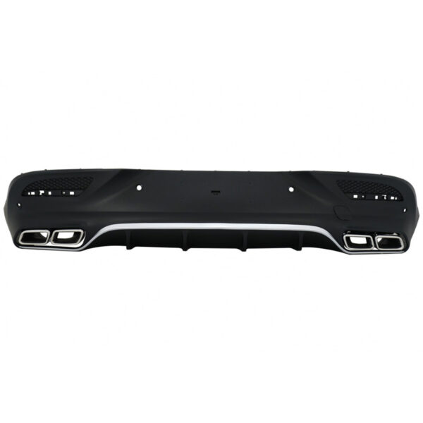 Diffuser Πίσω Προφυλακτήρα Για Mercedes-Benz GLE Coupe C292 2015-2019 GLE63 Amg Look Για Amg Sport Line Προφυλακτήρες Σετ Με Μπούκες Χρωμίου - Image 2