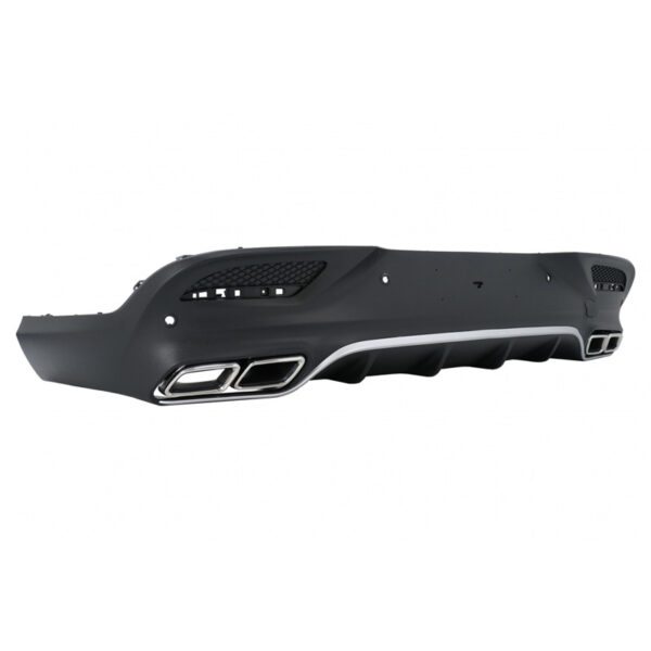 Diffuser Πίσω Προφυλακτήρα Για Mercedes-Benz GLE Coupe C292 2015-2019 GLE63 Amg Look Για Amg Sport Line Προφυλακτήρες Σετ Με Μπούκες Χρωμίου - Image 3