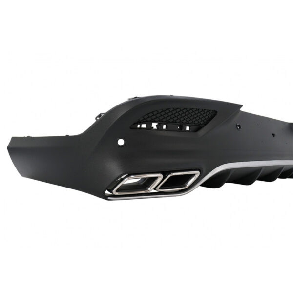 Diffuser Πίσω Προφυλακτήρα Για Mercedes-Benz GLE Coupe C292 2015-2019 GLE63 Amg Look Για Amg Sport Line Προφυλακτήρες Σετ Με Μπούκες Χρωμίου - Image 5