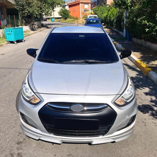 Καπάκια Καθρεφτών Για Hyundai Accent 2011-2018 Χωρίς Φλας Γυαλιστερό Μαύρο 2 Τεμάχια - Image 2
