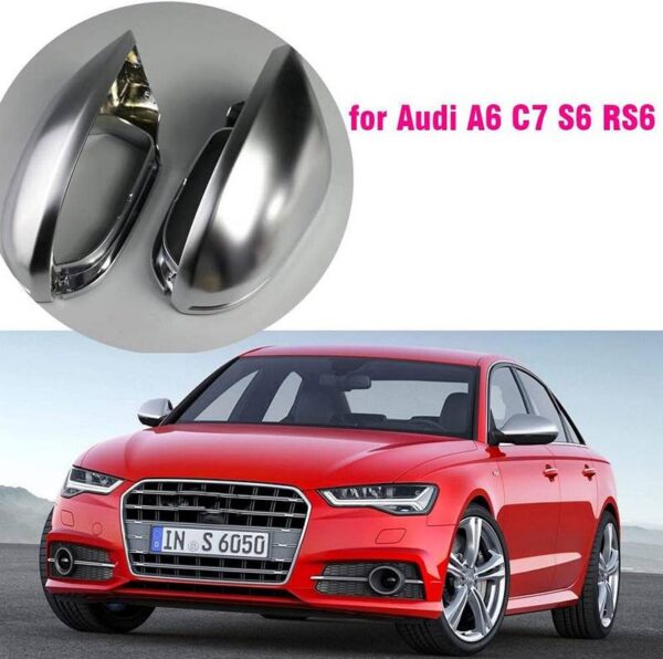 All in Point Καπάκια Καθρεφτών Για Audi A6 4G C7 11-18 RS6 Look Καβούκια Aluminium Με Lane Assist 2 Τεμάχια 0031416