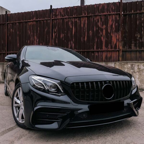 Splitters Μπροστινού Προφυλακτήρα Για Mercedes-Benz E-Class W213 16-19 Pro Facelift Amg Line Έκδοση Γυαλιστερό Μαύρο 6 Τεμάχια - Image 3