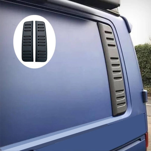 Καπάκια Πισινών Παραθύρων Για VW Transporter T5 2010-2015 / T6 2015-2019 Μαύρα 2 Τεμάχια - Image 2