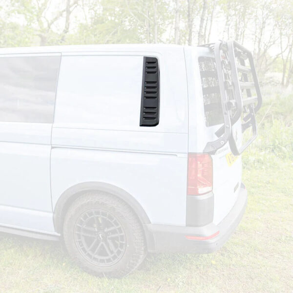 Καπάκια Πισινών Παραθύρων Για VW Transporter T5 2010-2015 / T6 2015-2019 Μαύρα 2 Τεμάχια - Image 4