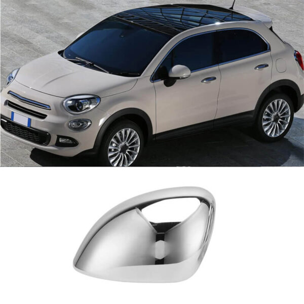 All in Point Καπάκι Καθρέφτη Για Fiat 500 X 2015-2019 / 2019+ Χρώμιο Αριστερό 1 Τεμάχιο 0031660
