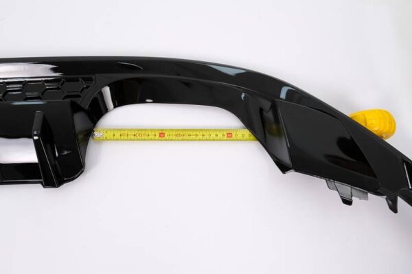 Diffuser Πίσω Προφυλακτήρα Για VW Golf VII (7.5) 17-20 Facelift R-Look Μαύρο Γυαλιστερό - Image 5