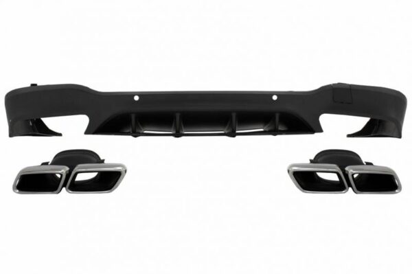 Diffuser Πίσω Προφυλακτήρα Για Mercedes-Benz GLC SUV X253 2015-2019 GLC63 Amg Look Για Amg Sport Line Προφυλακτήρες Σετ Με Μπούκες Χρωμίου - Image 2