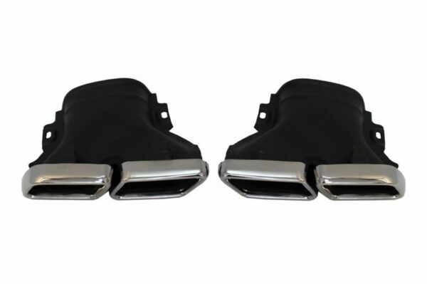Diffuser Πίσω Προφυλακτήρα Για Mercedes-Benz GLC SUV X253 2015-2019 GLC63 Amg Look Για Amg Sport Line Προφυλακτήρες Σετ Με Μπούκες Χρωμίου - Image 5