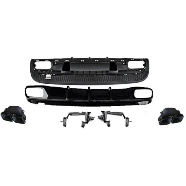 Diffuser Πίσω Προφυλακτήρα Για Mercedes-Benz GLA X156 2016-2019 GLA45 Amg Look Για Amg Sport Line Προφυλακτήρες Σετ Με Μαύρες Μπούκες - Image 3