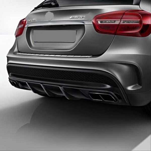 Diffuser Πίσω Προφυλακτήρα Για Mercedes-Benz GLA X156 2016-2019 GLA45 Amg Look Για Amg Sport Line Προφυλακτήρες Σετ Με Μαύρες Μπούκες - Image 4