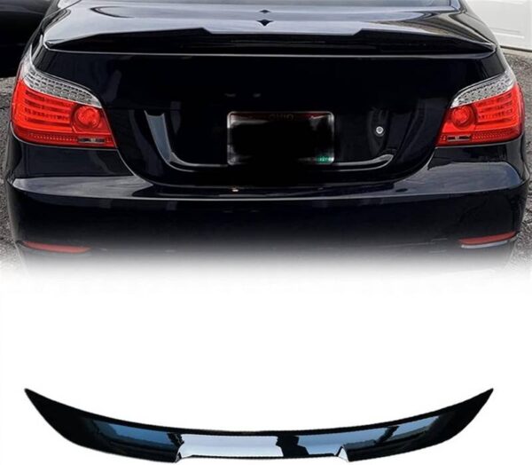 Αεροτομή Πορτ Παγκάζ Για Bmw 5 E60 03-11 M4 Look Lipspoiler Γυαλιστερή Μαύρη Από Πλαστικό - Image 2